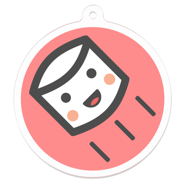 アクリルキーホルダー - 50 x 50 (mm)