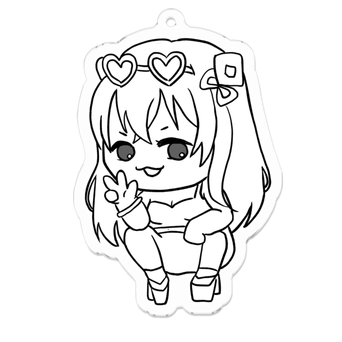 アクリルキーホルダー - 70 x 70 (mm)