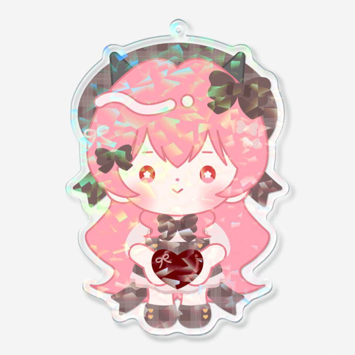 ホログラムアクリルキーホルダー - 100 × 100mm