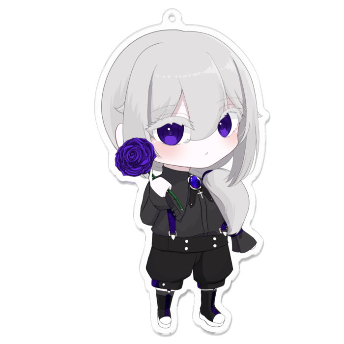 藤沢虎アクリルキーホルダー - 100 x 100 (mm)