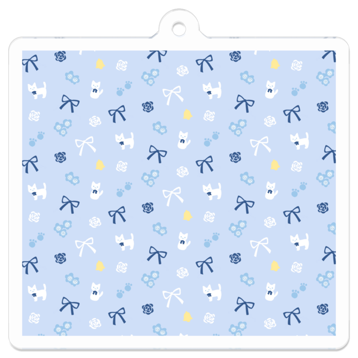 アクリルキーホルダー(コーティング) - 50 x 50 (mm)
