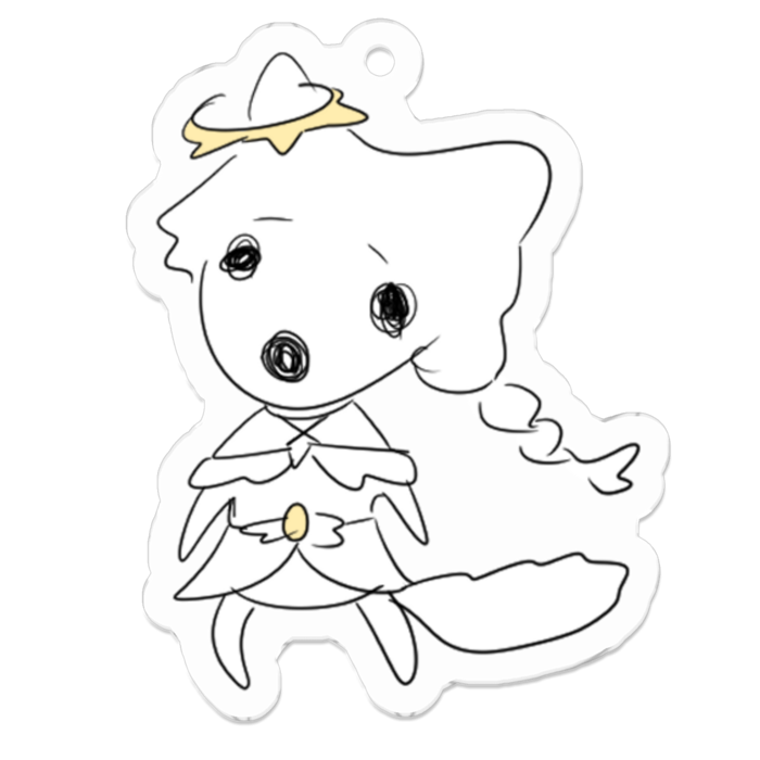 アクリルキーホルダー - 50 x 50 (mm)