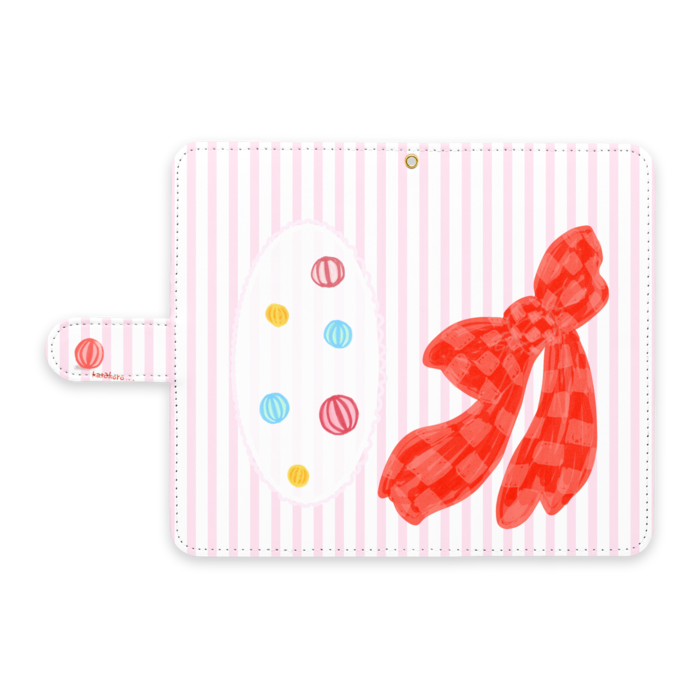 手帳型Androidケース - L - ストラップ穴 あり