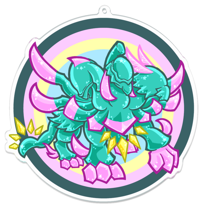 アクリルキーホルダー - 100 x 100 (mm)