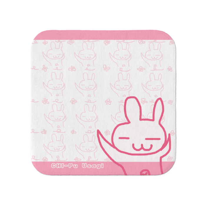 ちーぷうさぎタオル ピーチ 小