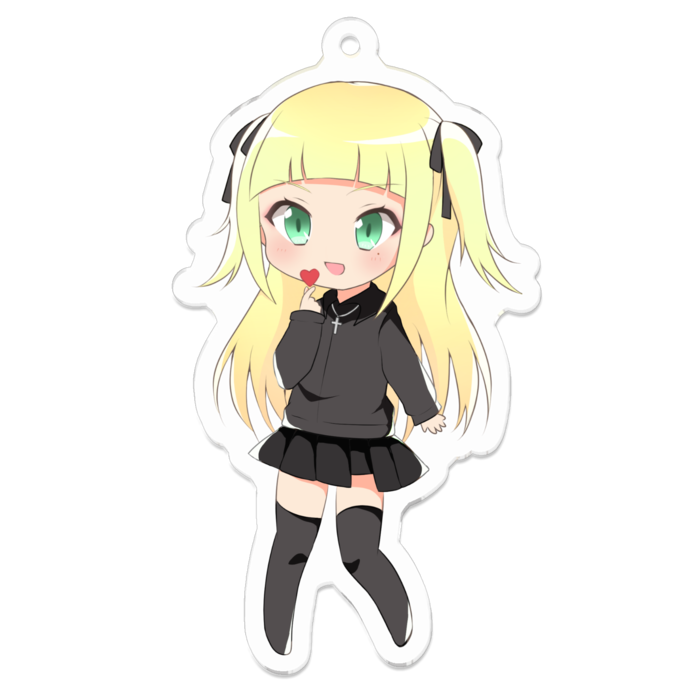 恋夏柚子アクリルキーホルダー（コーティング） - 70 x 70 (mm)