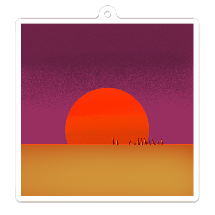 アクリルキーホルダー - 70 x 70 (mm)