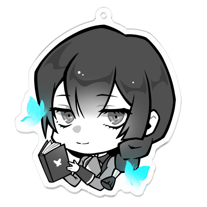 アクリルキーホルダー - エス その1 70 x 70 (mm)