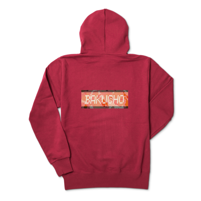 ジップパーカー - M - バーガンディ