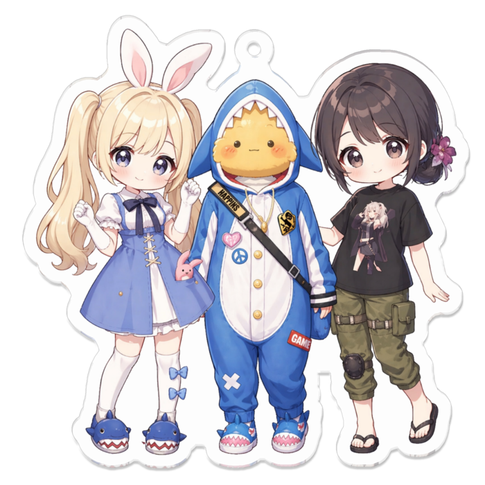 アクリルキーホルダー - 70 x 70 (mm)
