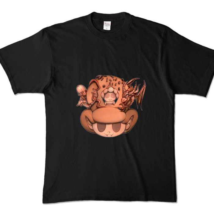 カラーTシャツ - XL - ブラック (濃色)