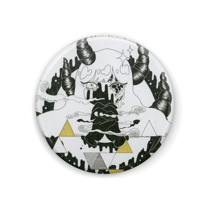 「悪魔の誘惑」缶バッジ - 44mm