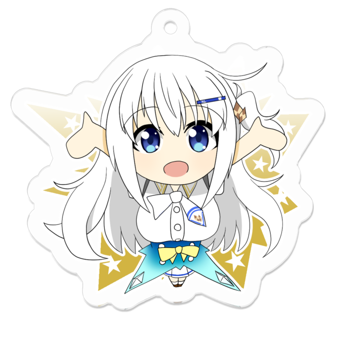 アクリルキーホルダー（コーティング） - 50 x 50 (mm)