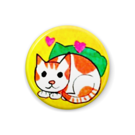 ネコさん缶バッチ 大 小 もちんこ畑 Booth