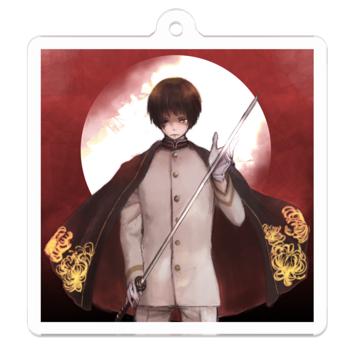 アクリルキーホルダー（コーティング） - 50 x 50 (mm)