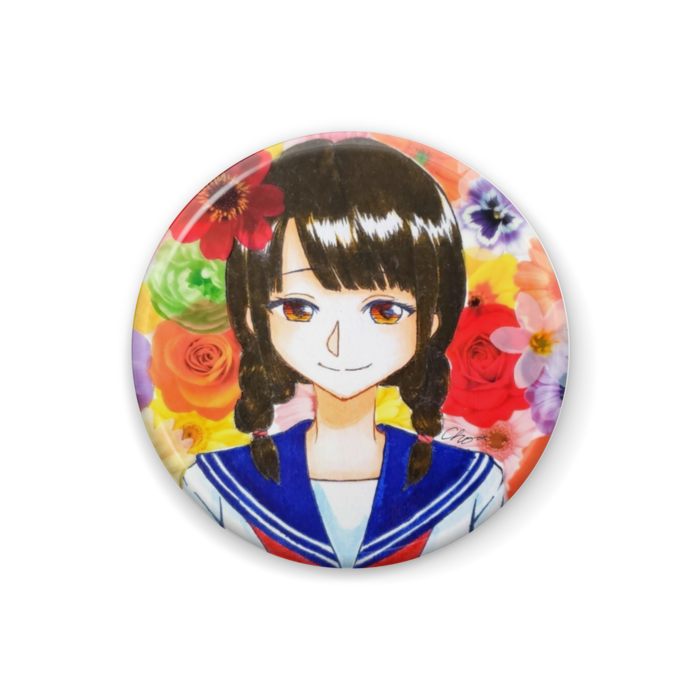 Flower Girl 缶バッジ - 32mm