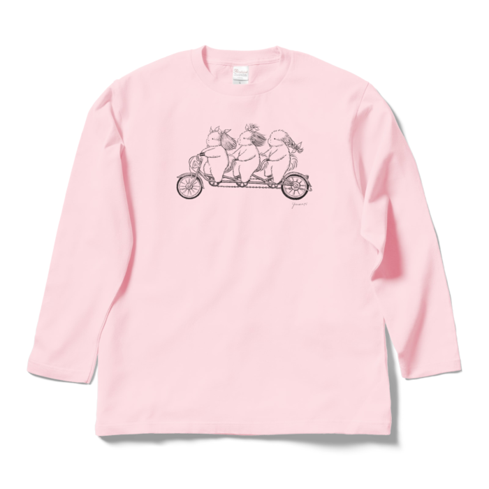 ロングスリーブTシャツ - L - ライトピンク/Long Sleeve T-Shirt light pinku(L)