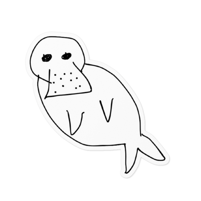 ステッカー - 100 x 100 (mm)