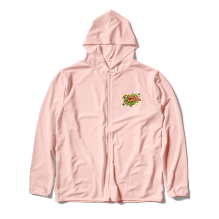 ジップパーカー - XL - ライトピンク