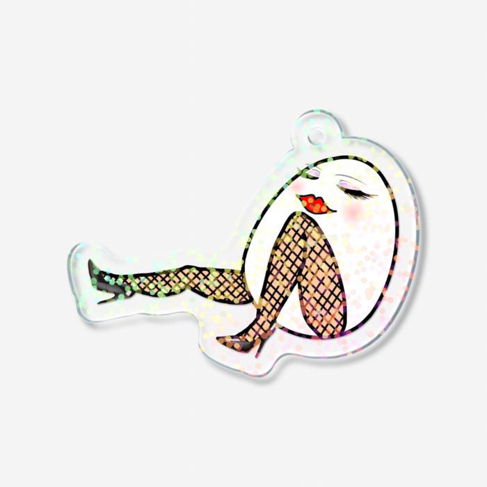 ホログラムアクリルキーホルダー - 50 × 50mm
