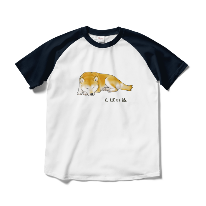 ラグランTシャツ - M - ホワイト×ネイビー / Size M, White & Navy