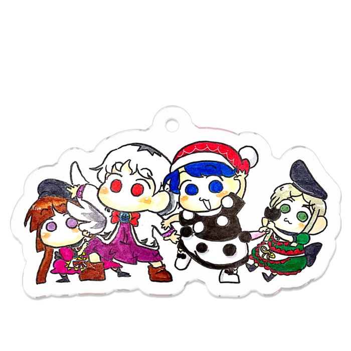 アクリルキーホルダー - 50 x 50 (mm)