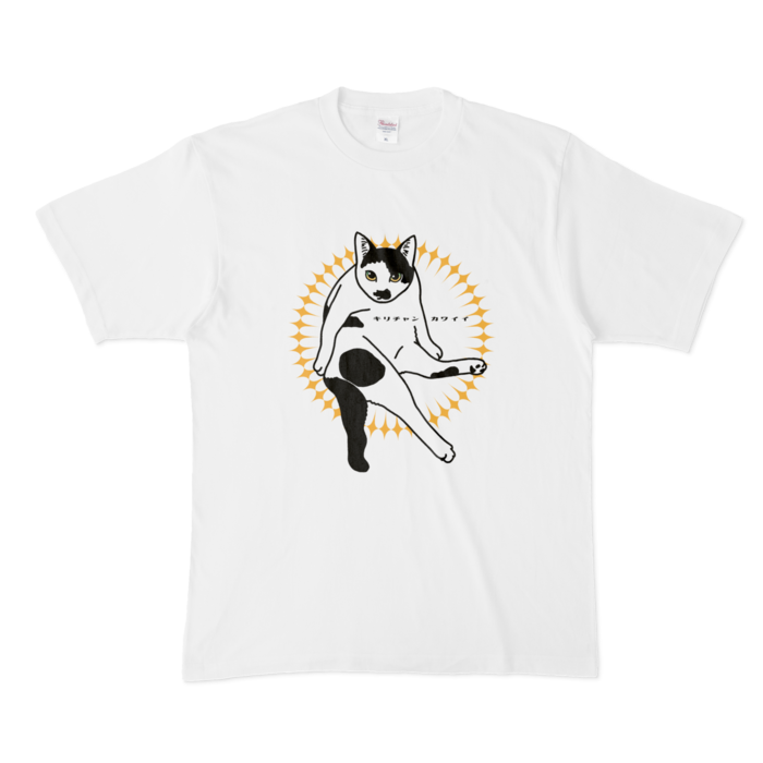 どすこいキリチャンカワイイTシャツ - XL - 白
