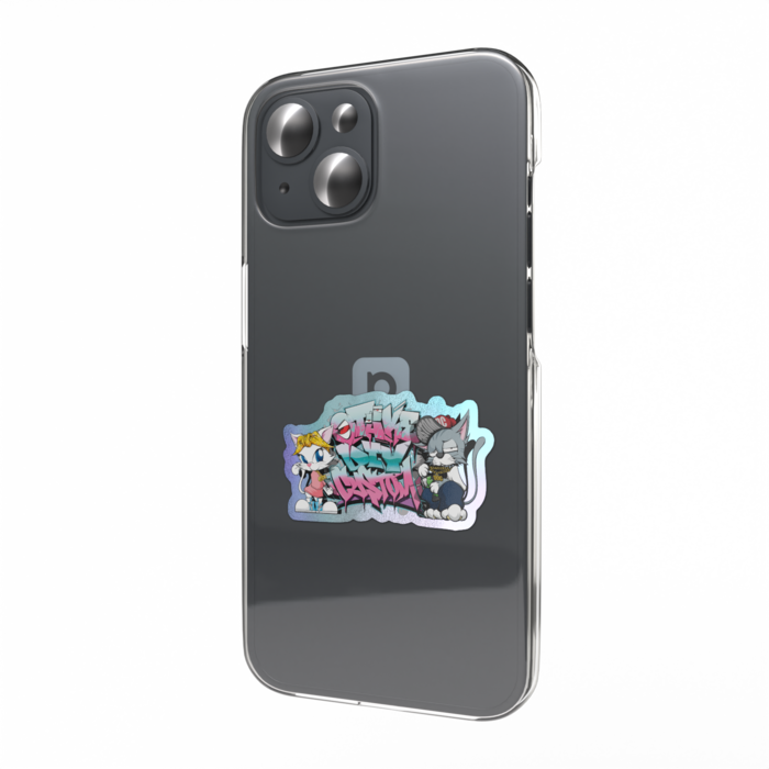 オーロラスマホステッカー - W55 × H91mm 以内