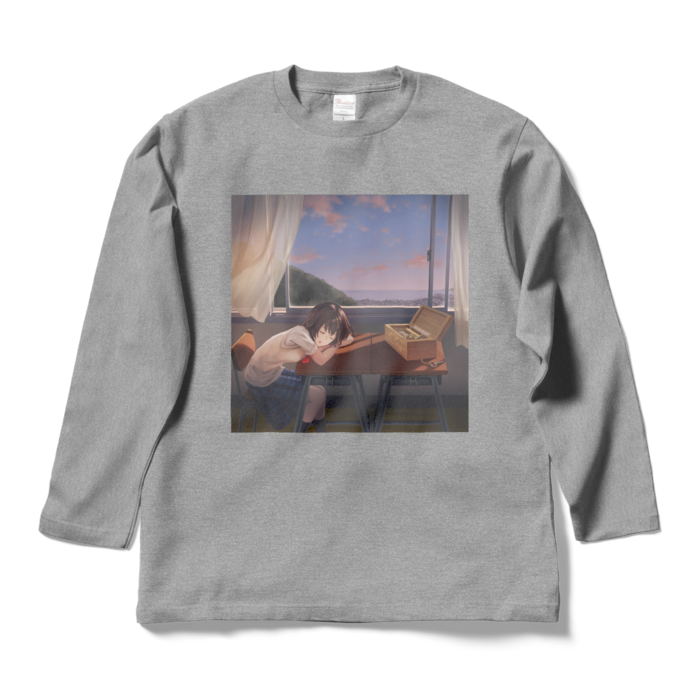 ロングスリーブTシャツ - L - 杢グレー