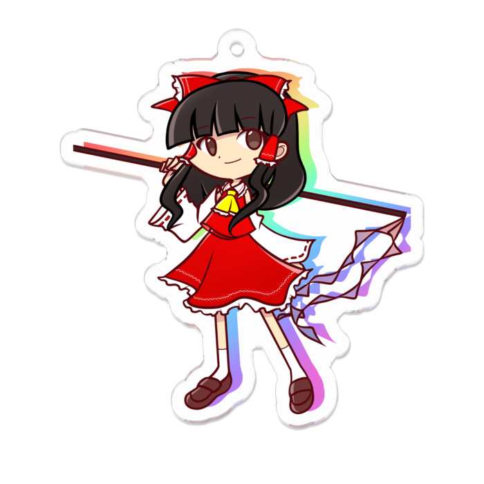 ぷよ風虹龍洞霊夢 アクリルキーホルダー べにいもたると Booth