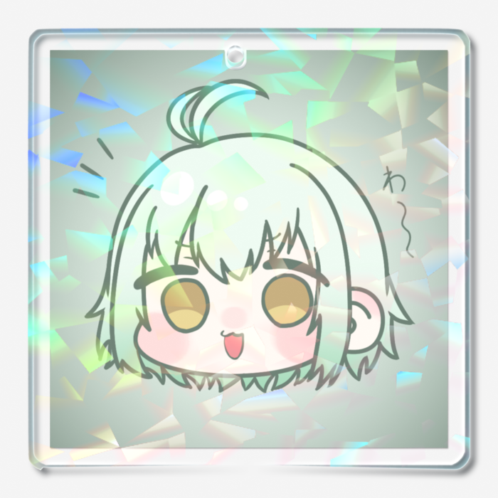 ホログラムアクリルキーホルダー - 50 × 50mm
