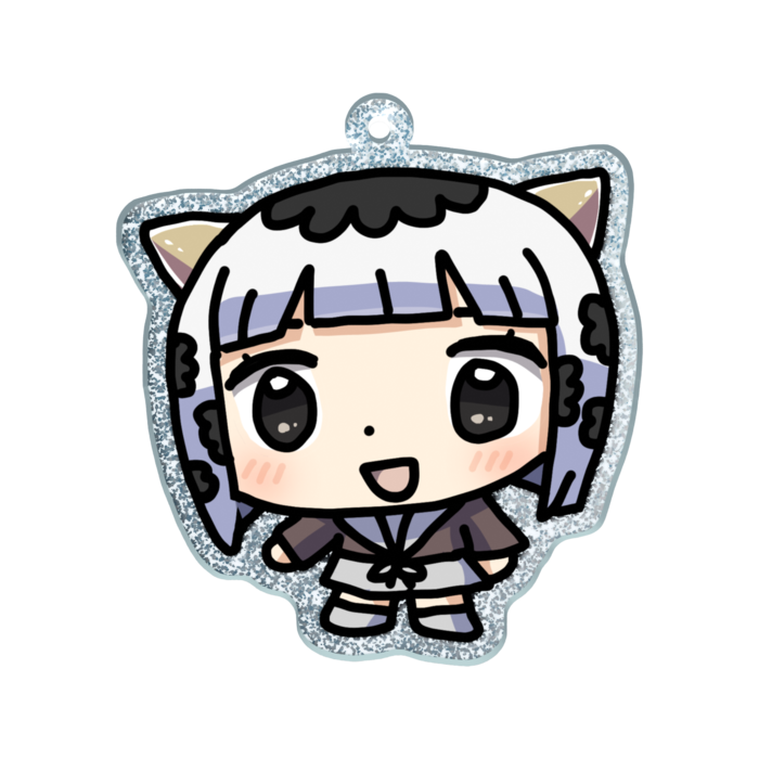 ラメアクリルキーホルダー - 50 × 50mm