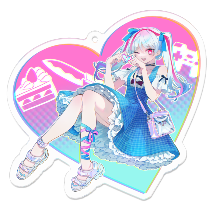 アクリルキーホルダー - 70 x 70 (mm)