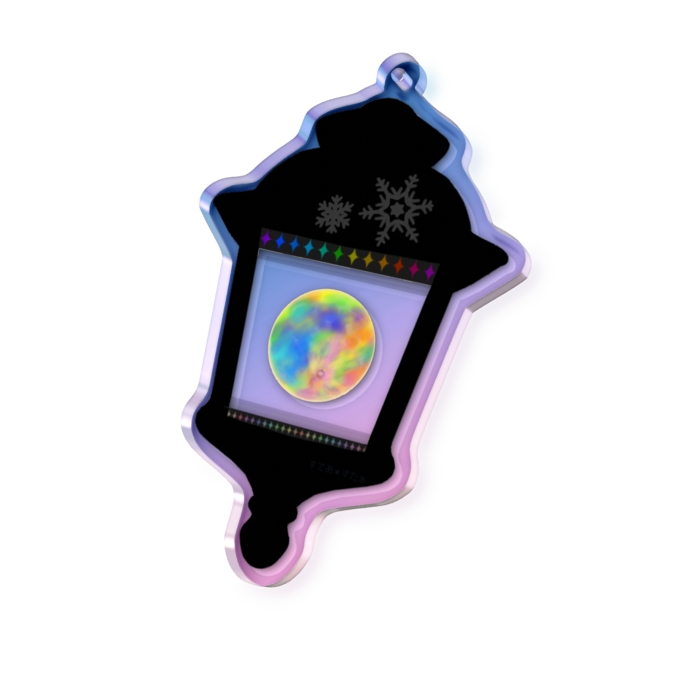 オーロラアクリルキーホルダー　70 × 70mm