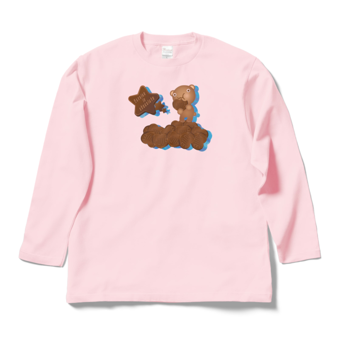 ロングスリーブTシャツ - L - ライトピンク