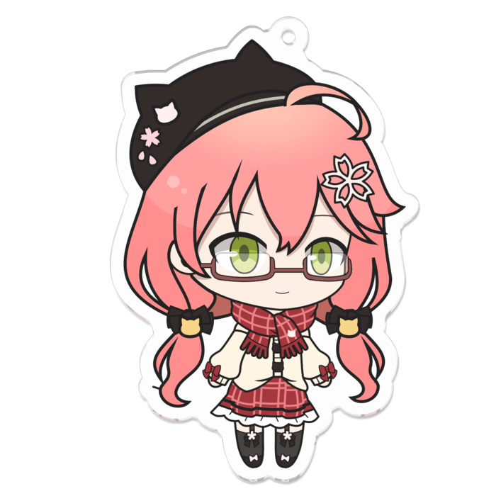 Sakura Miko さくらみこ アクリルキーホルダー キラキラ Booth