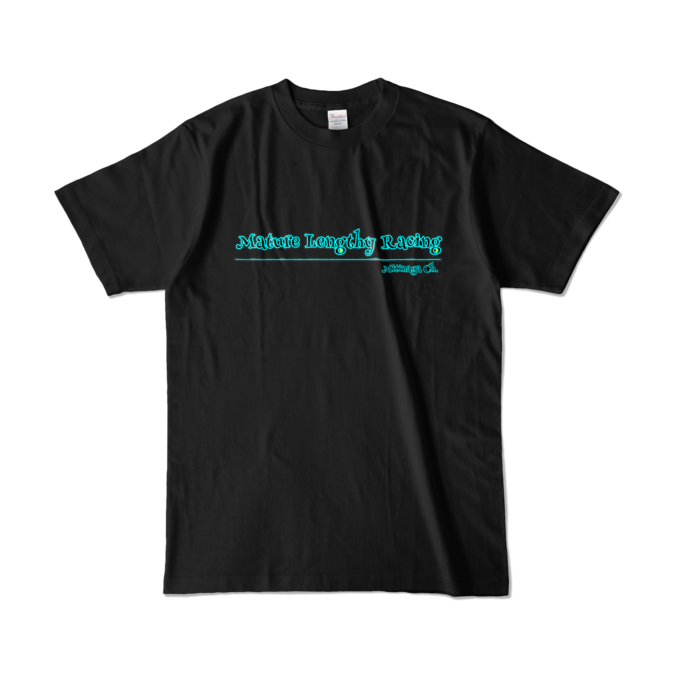 ロゴ入りカラーTシャツ - L - ブラック (濃色)(1)