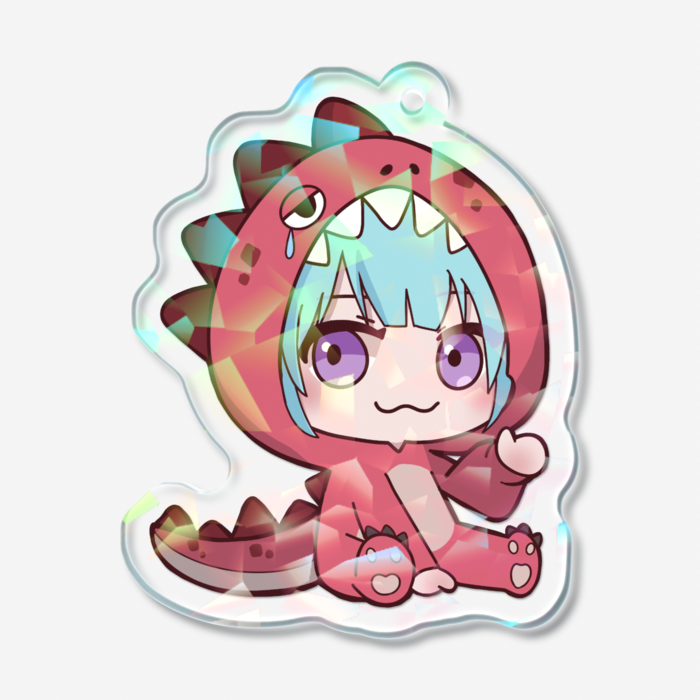 ホログラムアクリルキーホルダー - 50 × 50mm