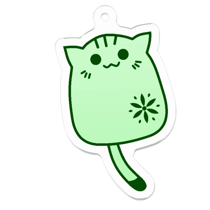 お茶の葉猫