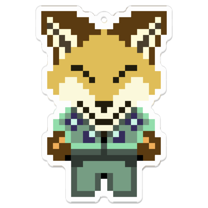 アクリルキーホルダー(コーティング) - 70 x 70 (mm)