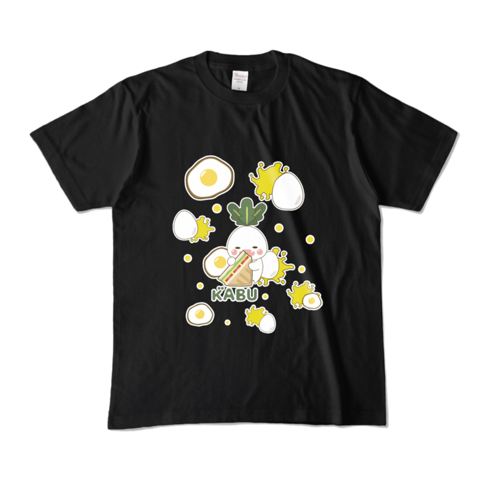 カラーTシャツ - M - ブラック 