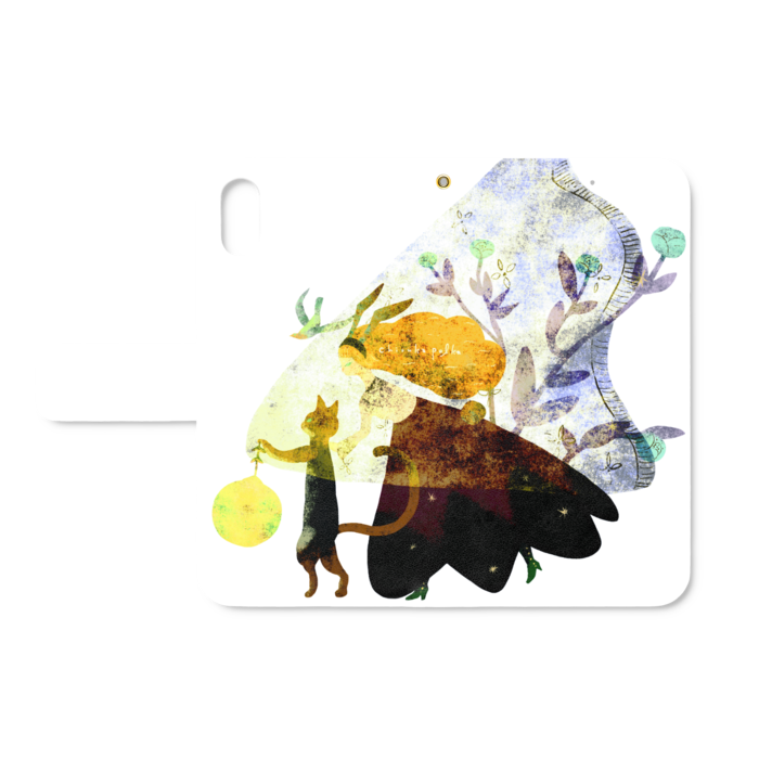 手帳型iPhoneケース - iPhone XS / X - ストラップ穴 あり