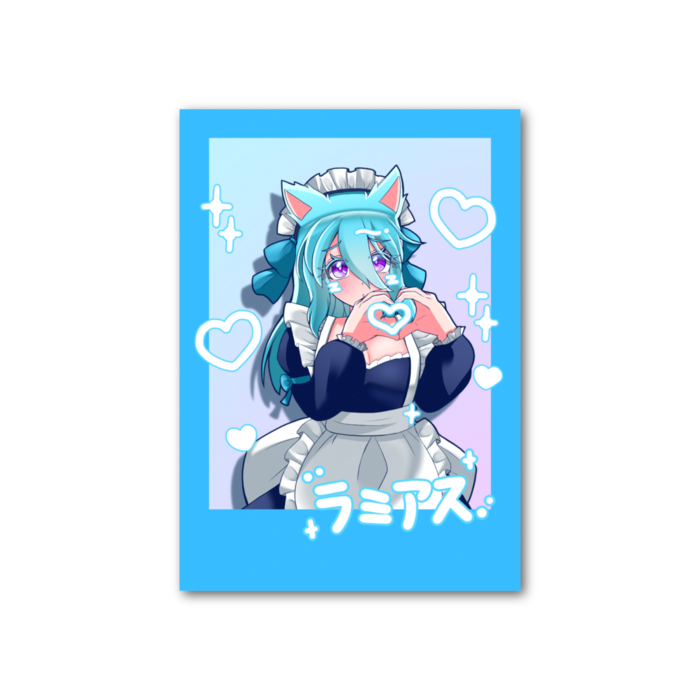フォト風カード - 縦 - 両面 - ラミアス