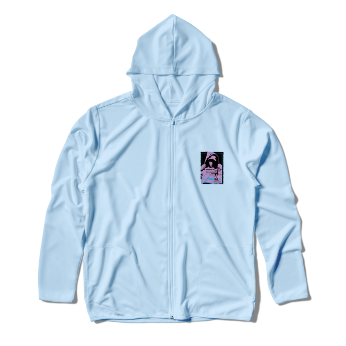 ジップパーカー - L - ライトブルー