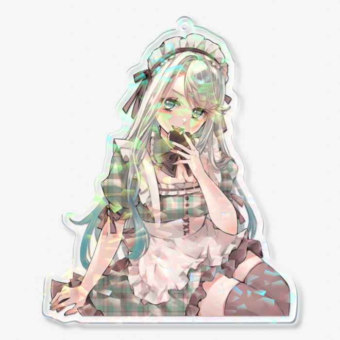 ホログラムアクリルキーホルダー - 100 × 100mm(1)