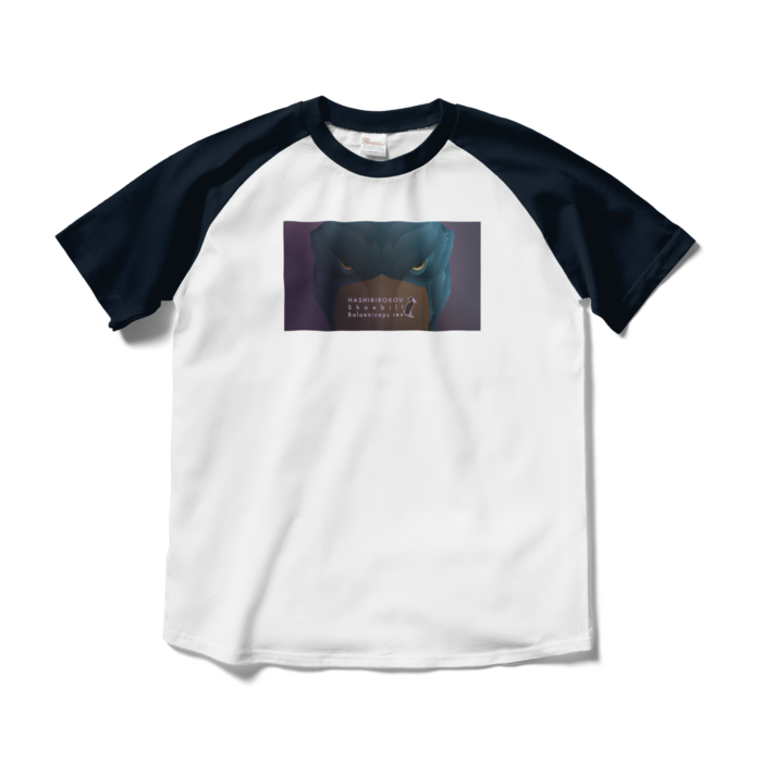 ラグランTシャツ - M - ホワイト×ネイビー