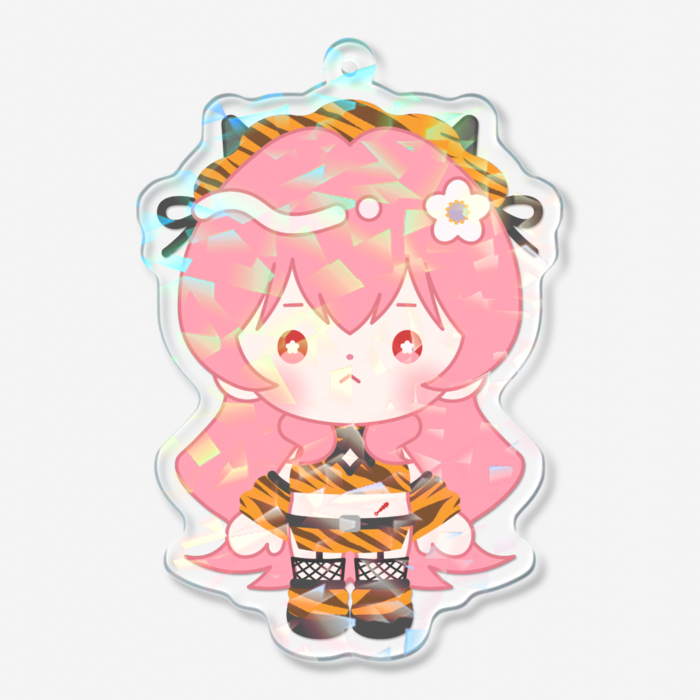 ホログラムアクリルキーホルダー - 70 × 70mm