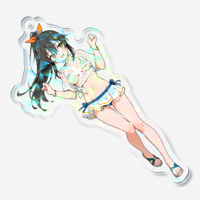 ホログラムアクリルキーホルダー - 70 × 70mm