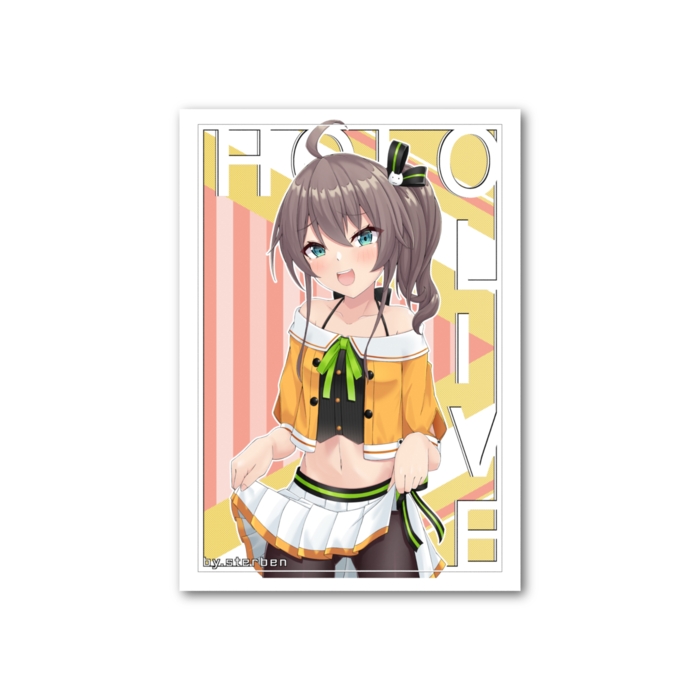 フォト風カード - 縦 - 両面 夏色まつり