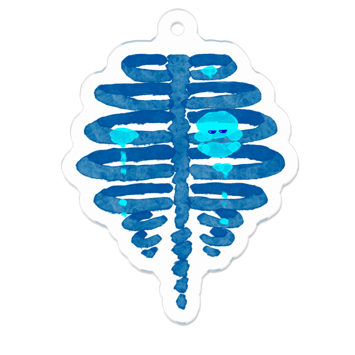 アクリルキーホルダー（コーティング） - 50 x 50 (mm)